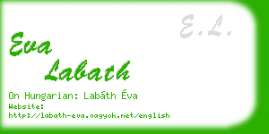 eva labath business card