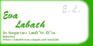eva labath business card